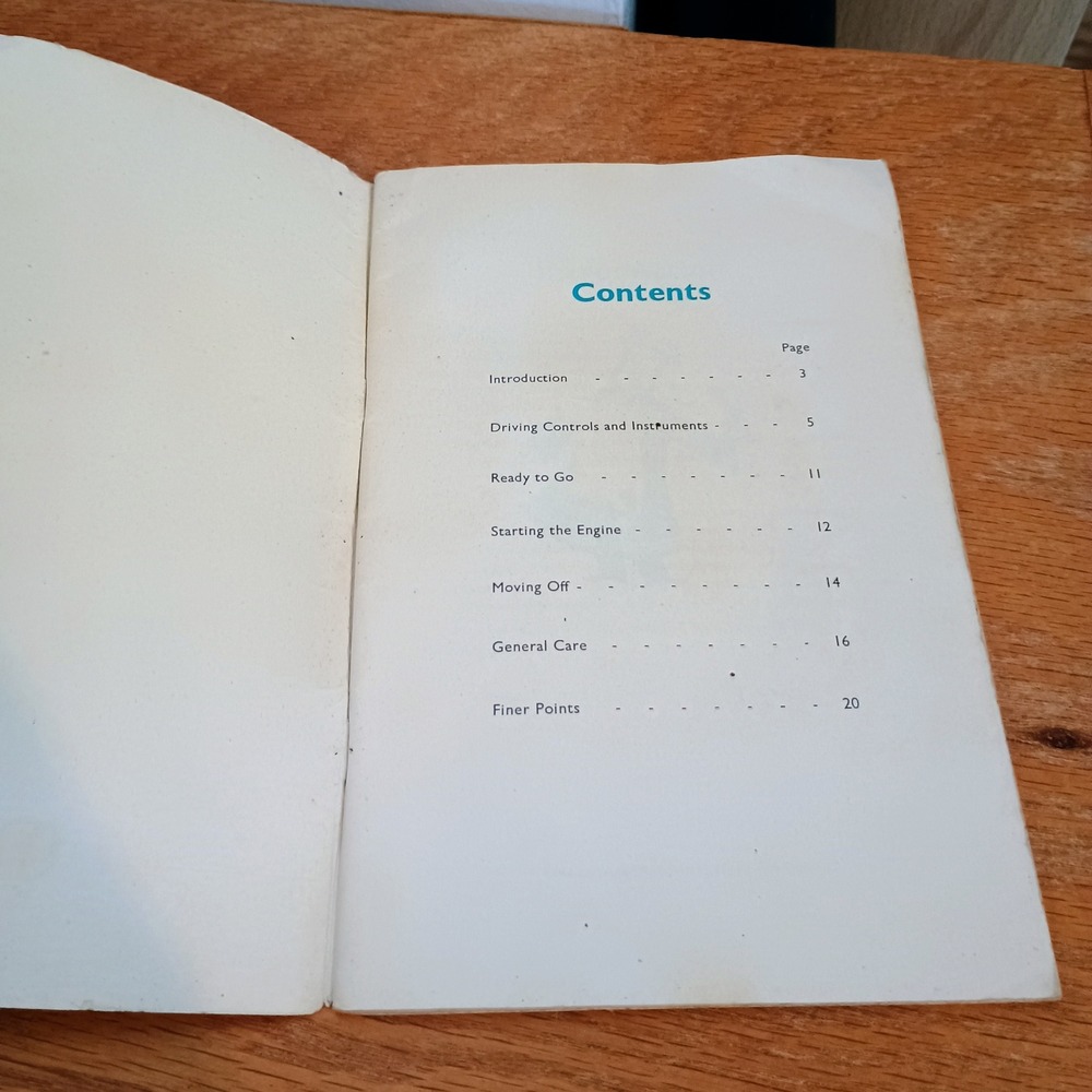 Vintage 1959 Ford New Anglia Owners Handbook Manual Dagenham England Original - Picture 3 of 5